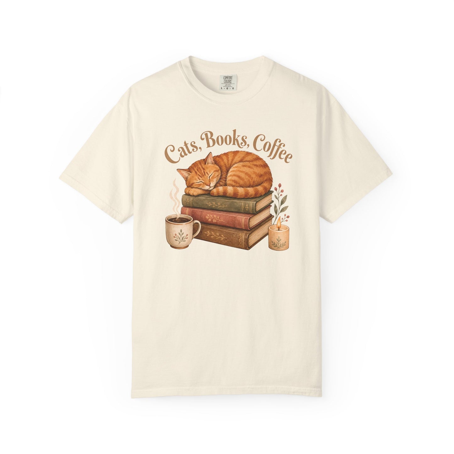 Cats Books Coffee T-Shirt