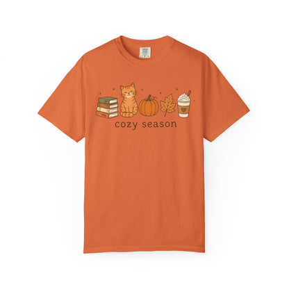 Cozy Season Orange Cat T-Shirt