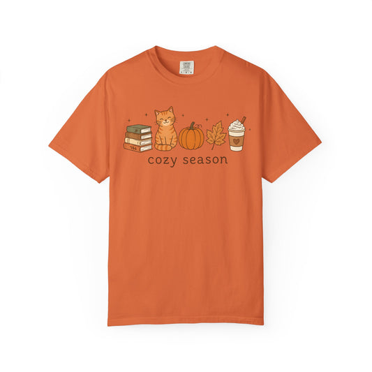 Cozy Season Orange Cat T-Shirt