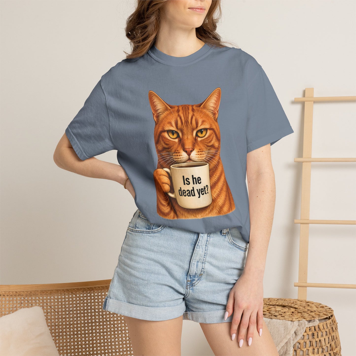 Is He Dead Yet Cat T-Shirt