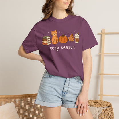 Cozy Season Orange Cat T-Shirt