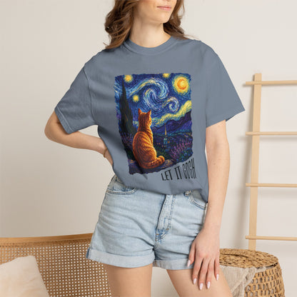 Let It Gogh Orange Cat T-Shirt