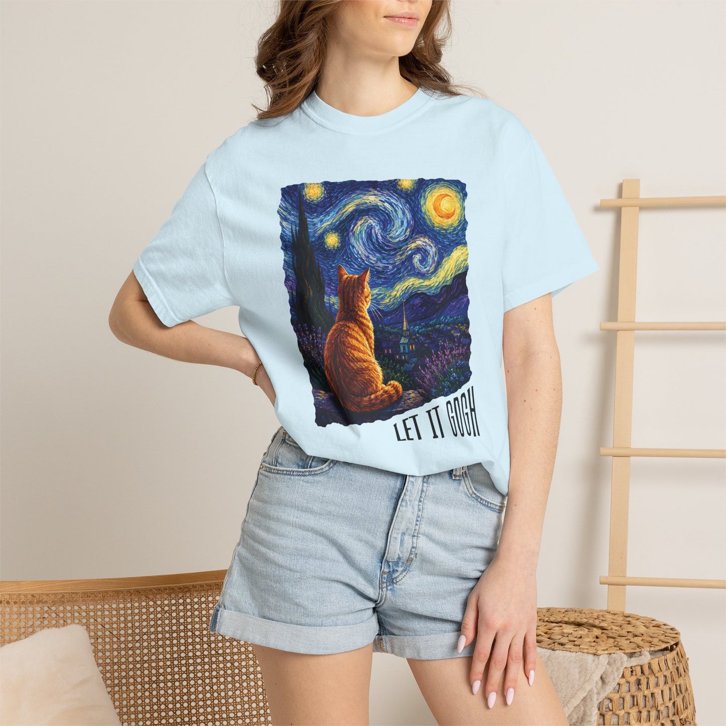 Let It Gogh Orange Cat T-Shirt