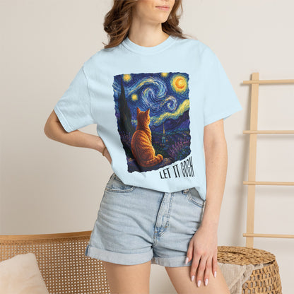Let It Gogh Orange Cat T-Shirt