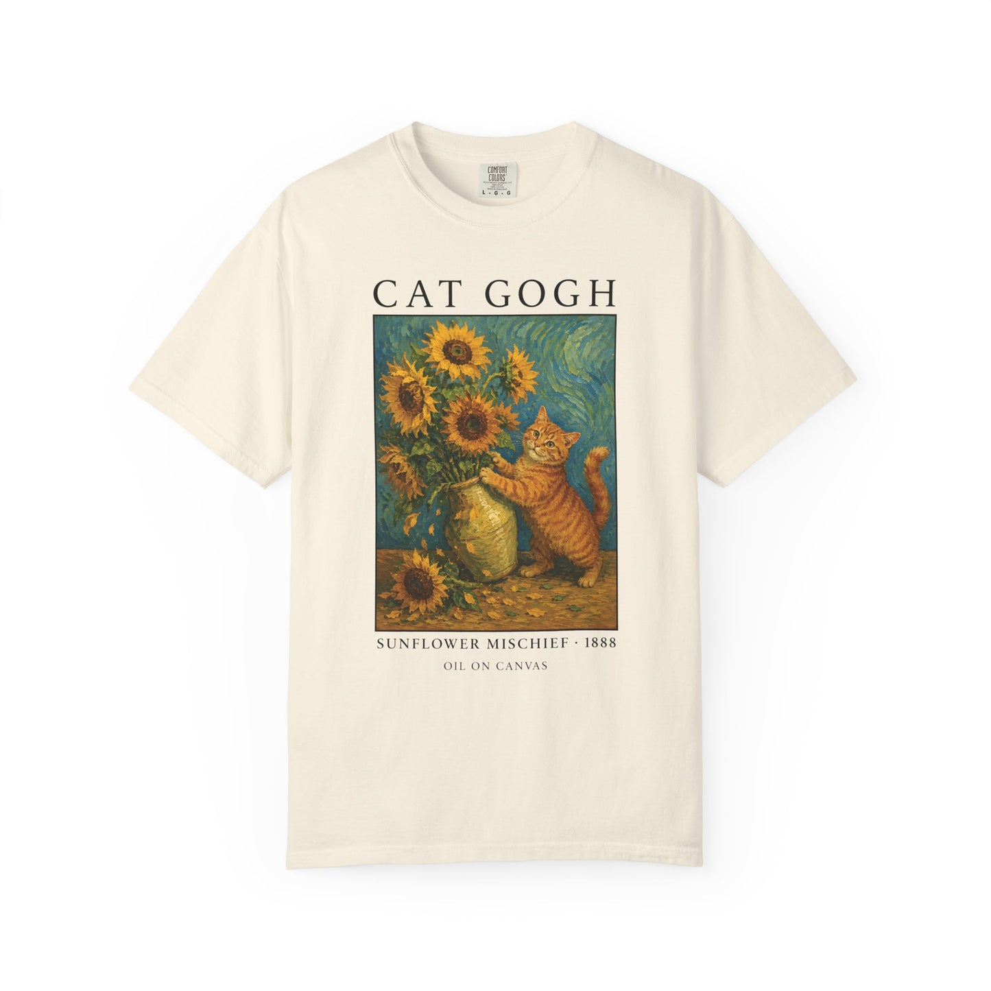 Sunflower Mischief Cat T-Shirt