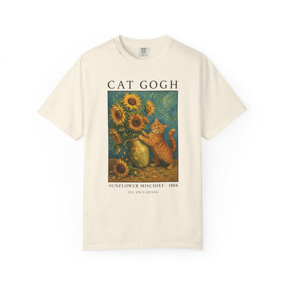 Sunflower Mischief Cat T-Shirt