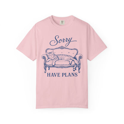 Sorry Have Plans Cat T-Shirt