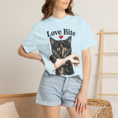 Love Bite Tortie Cat T-Shirt