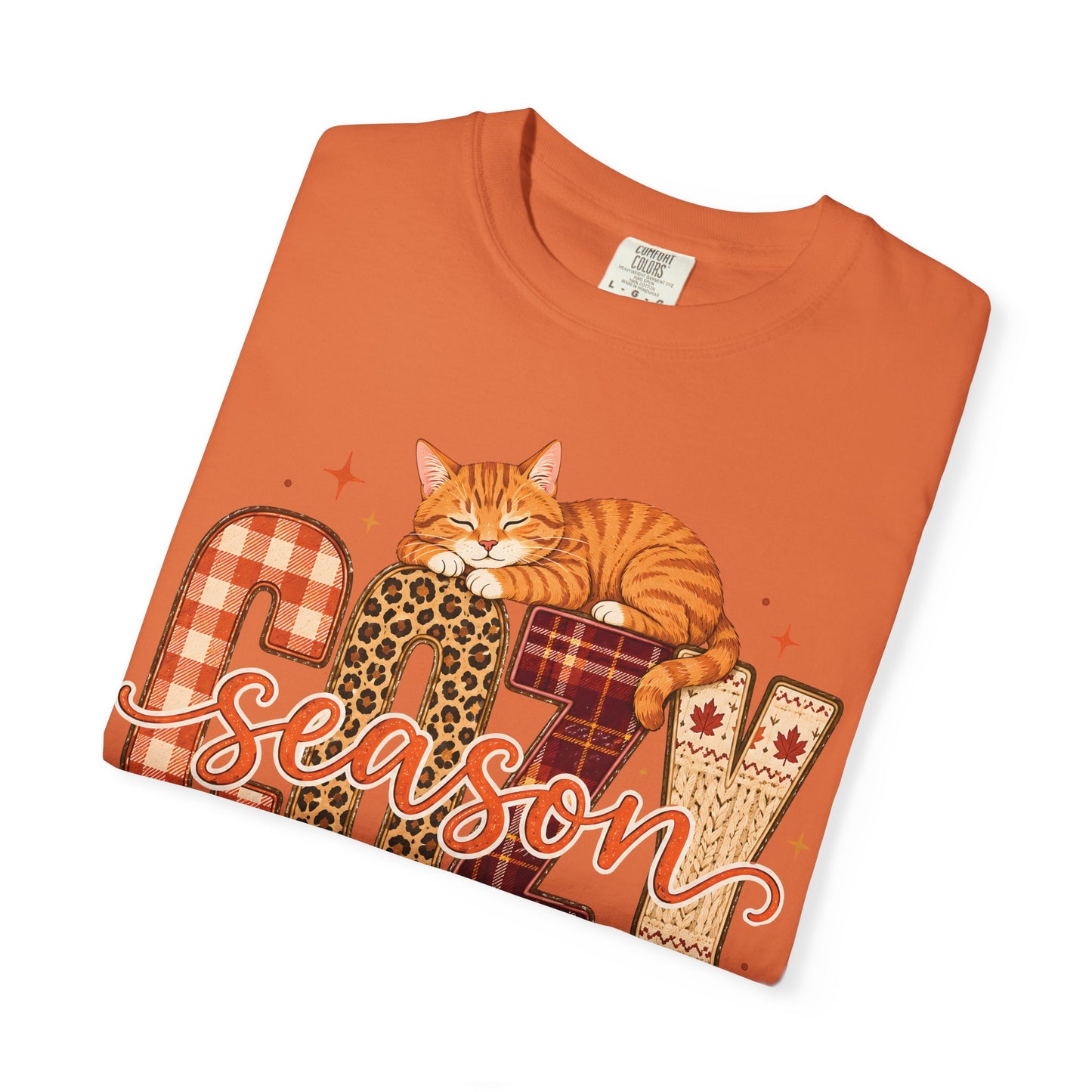 Cozy Season Fall Cat T-Shirt