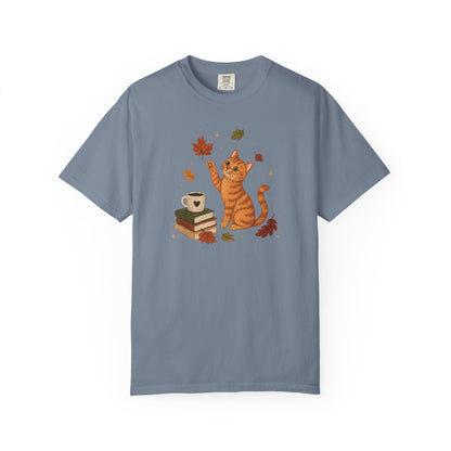 Cozy Fall Orange Cat T-Shirt