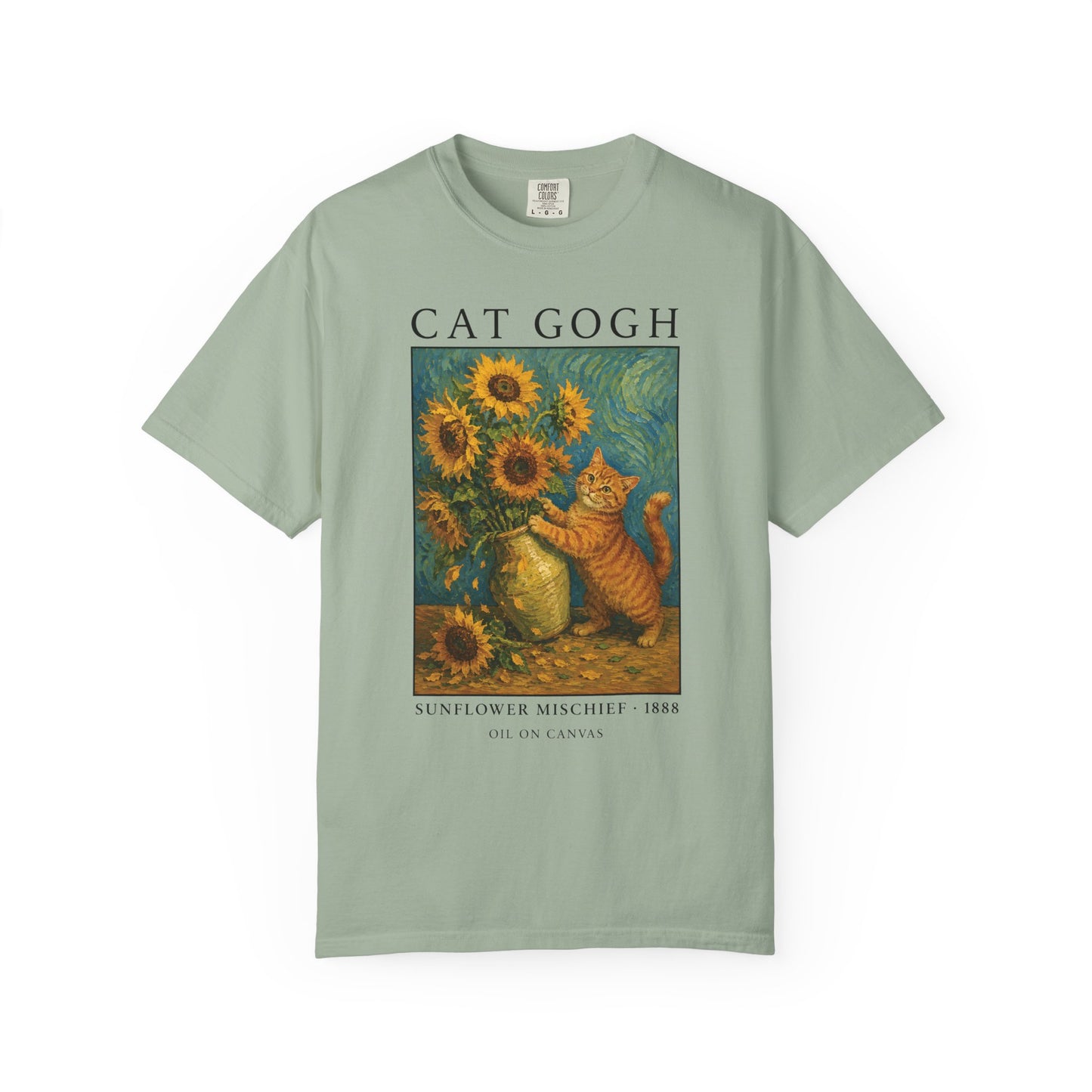 Sunflower Mischief Cat T-Shirt