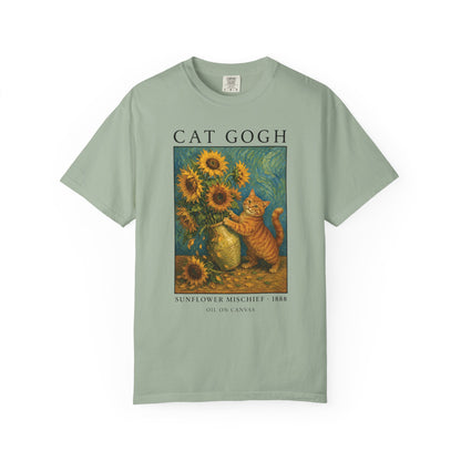 Sunflower Mischief Cat T-Shirt