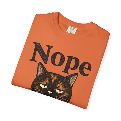 Nope Coffee Tortie Cat T-Shirt