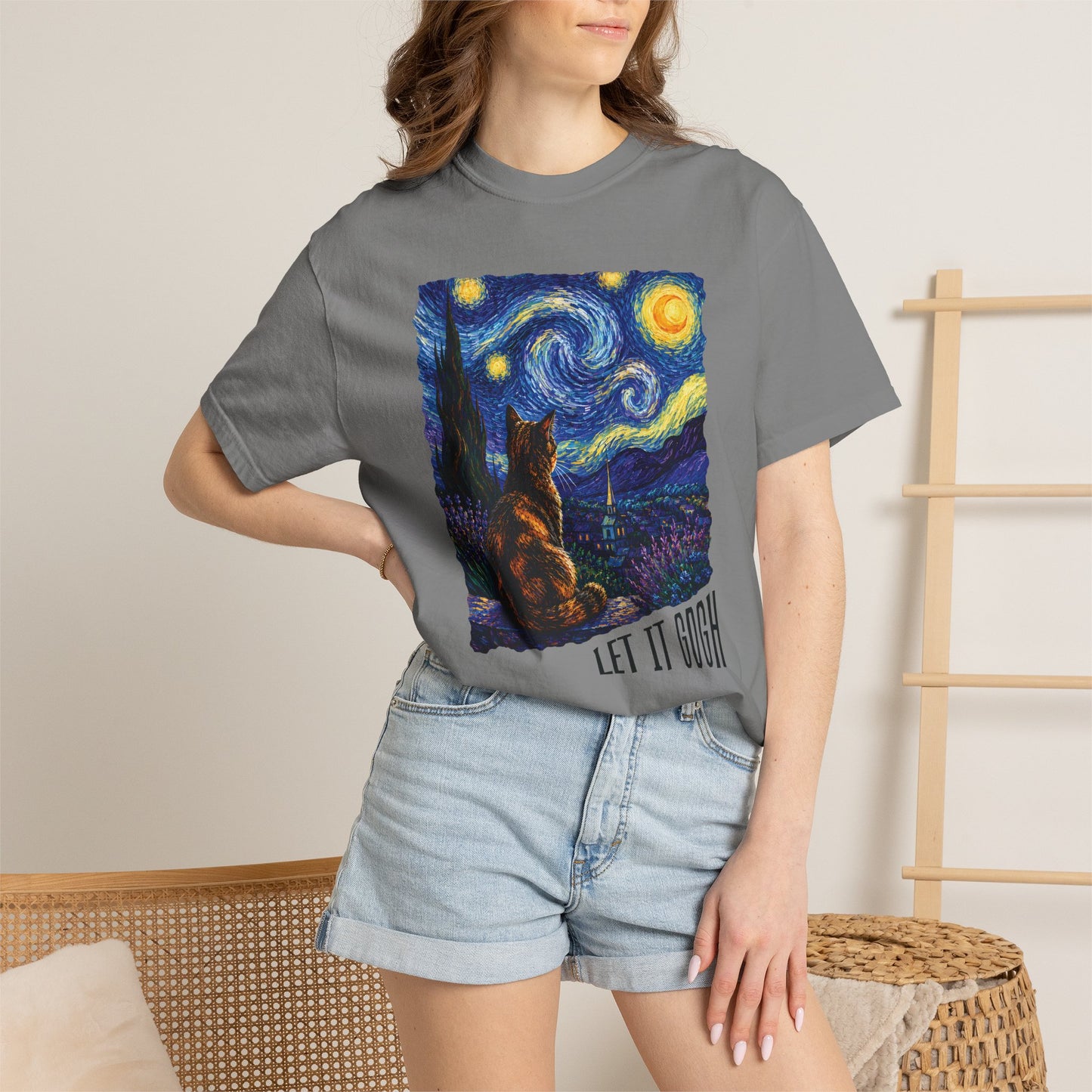 Let It Gogh Tortie Cat T-Shirt