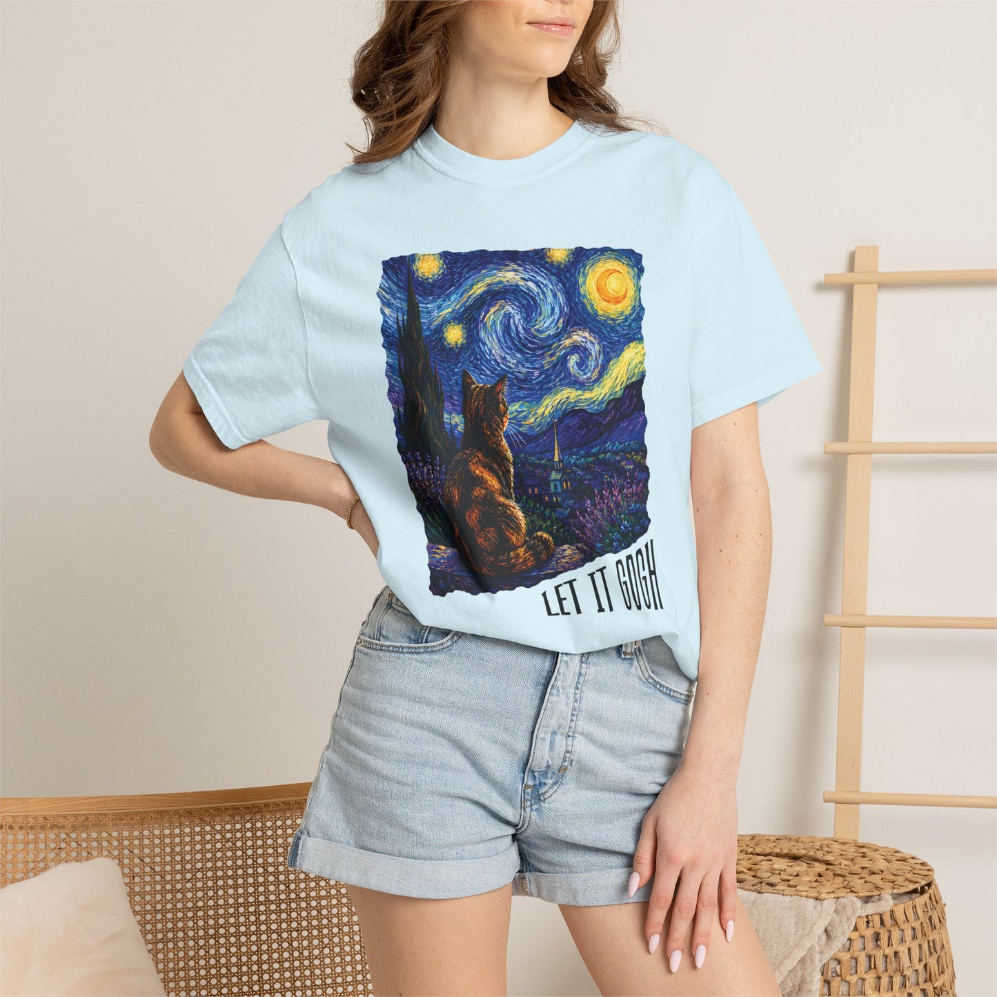 Let It Gogh Tortie Cat T-Shirt