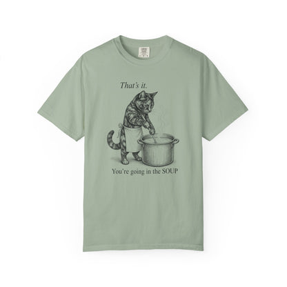 Going in the Soup Tortie Cat T-Shirt