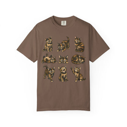 Funny Tortie Positions Cat T-Shirt