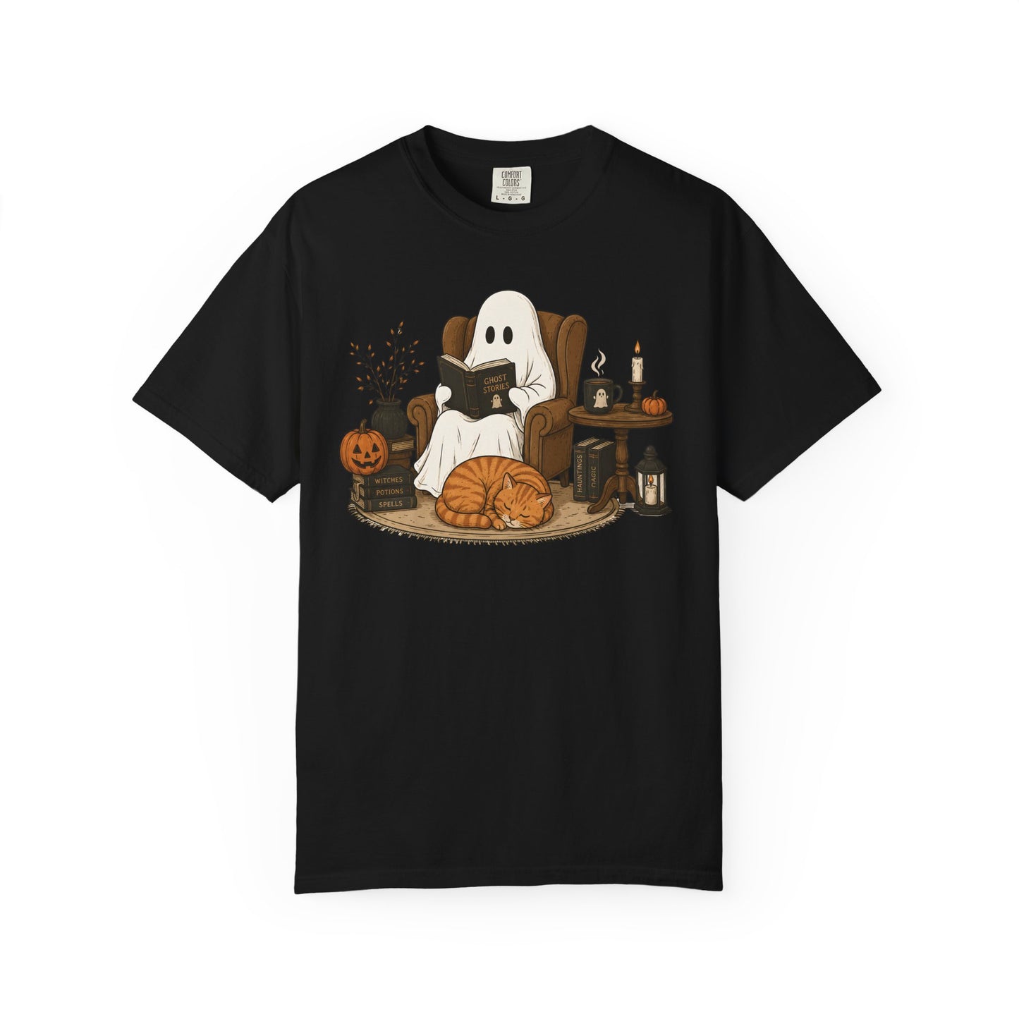 Cozy Ghost Cat T-Shirt
