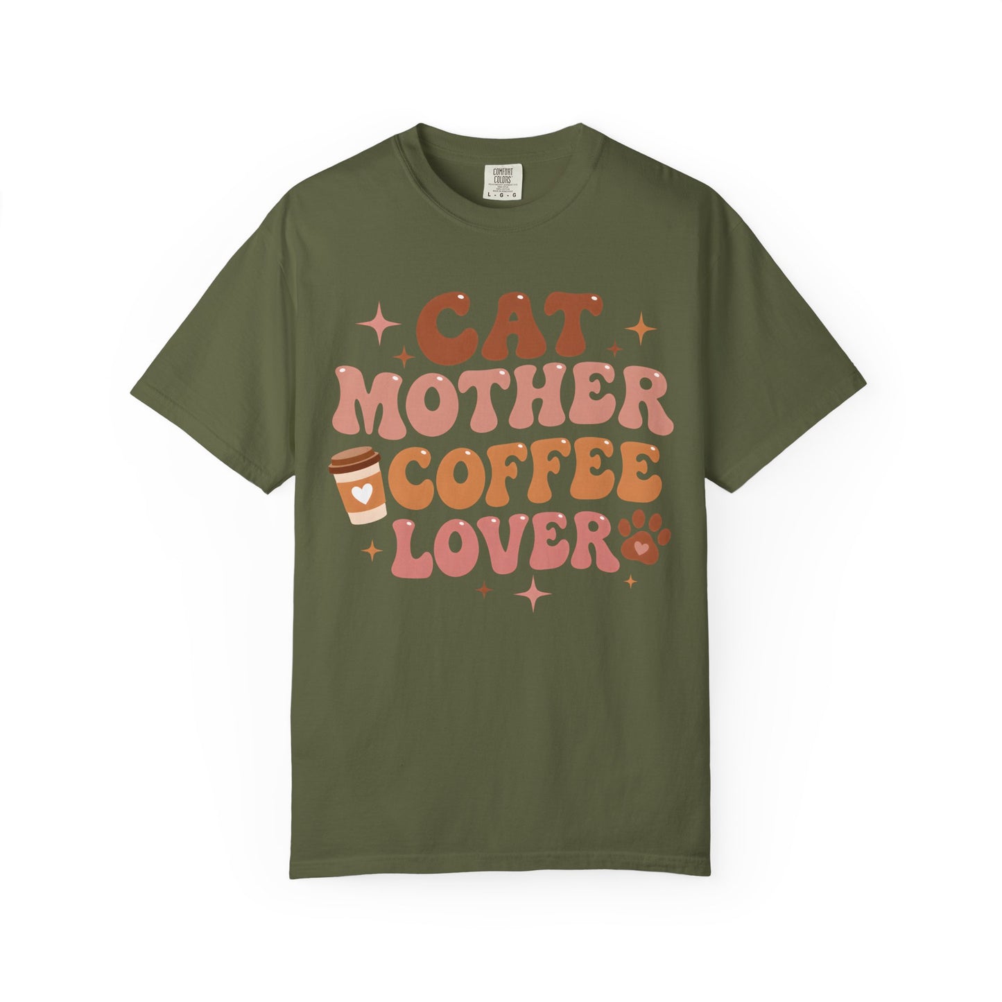 Cat Mother Coffee Lover Cat T-Shirt