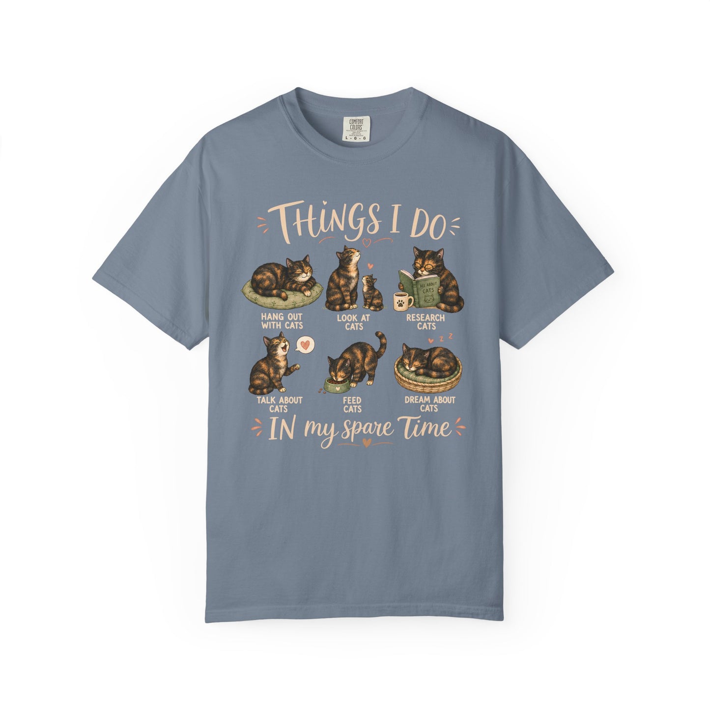 Spare Time Tortie Cat T-Shirt