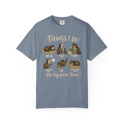 Spare Time Tortie Cat T-Shirt