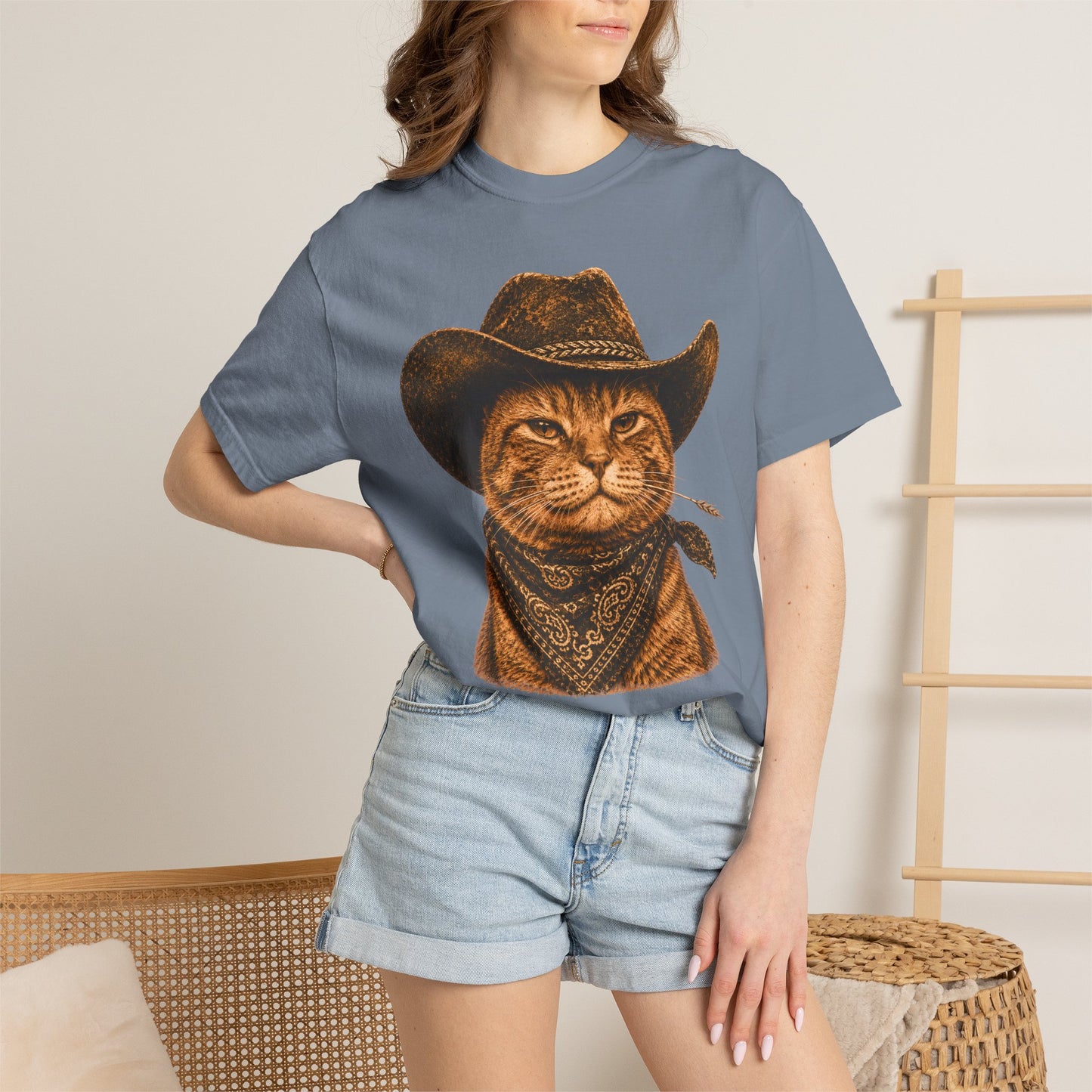 Cowboy Orange Cat T-Shirt