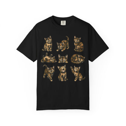 Funny Tortie Positions Cat T-Shirt
