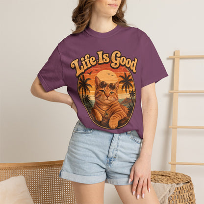 Life Is Good Cat T-Shirt