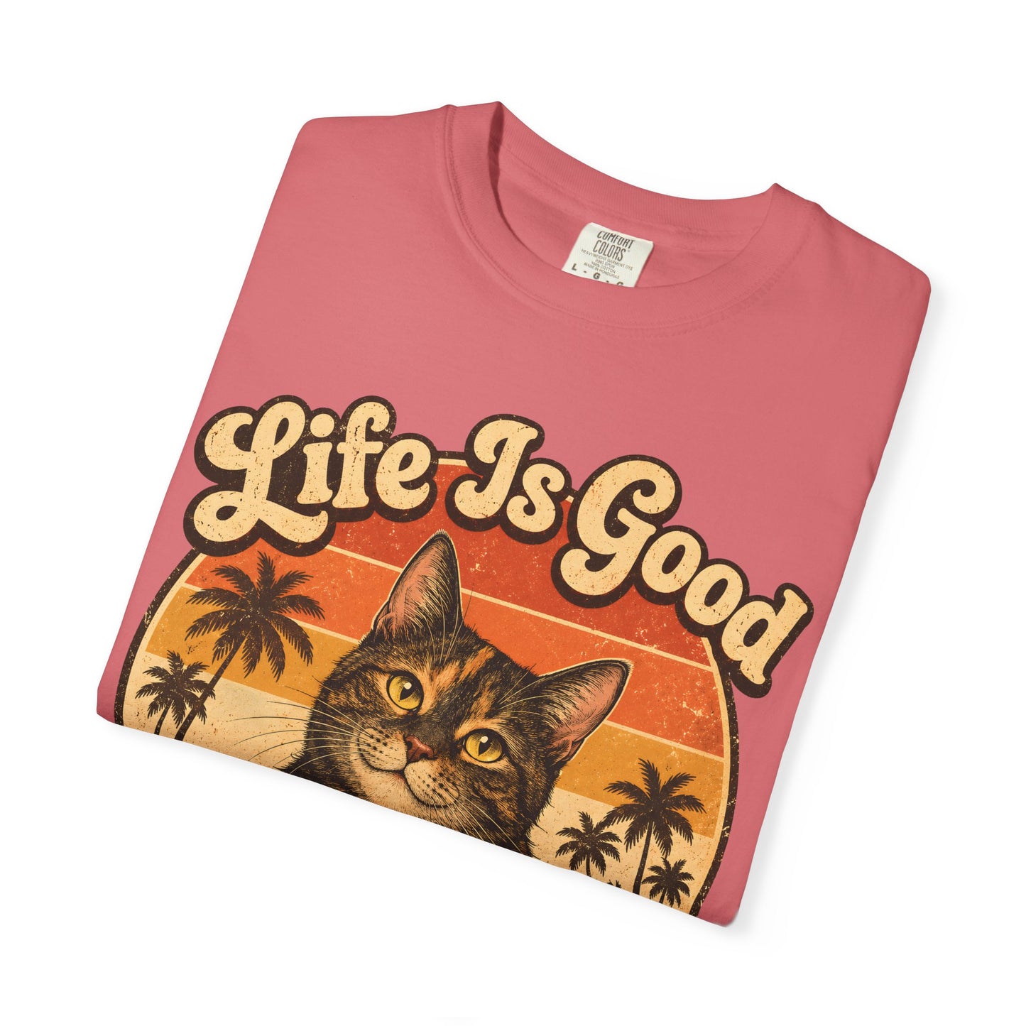 Life Is Good Tortie Cat T-Shirt