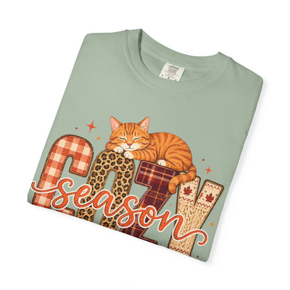 Cozy Season Fall Cat T-Shirt