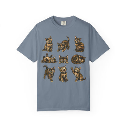 Funny Tortie Positions Cat T-Shirt
