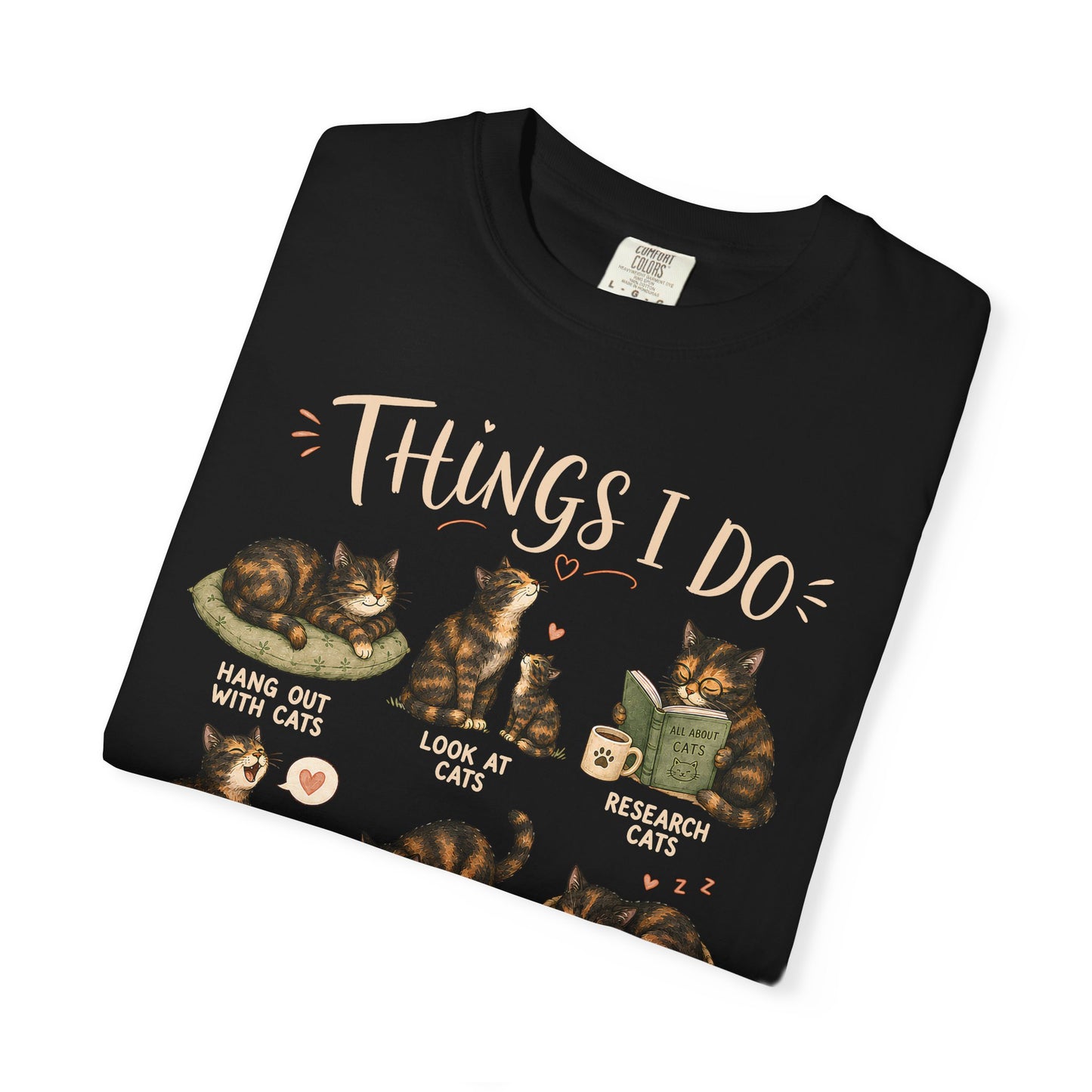 Spare Time Tortie Cat T-Shirt