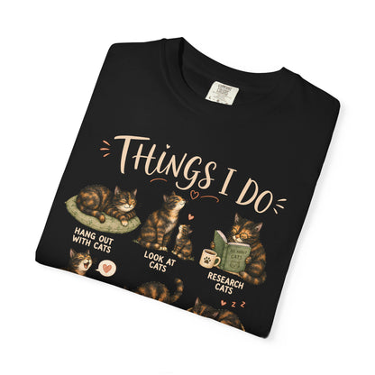 Spare Time Tortie Cat T-Shirt