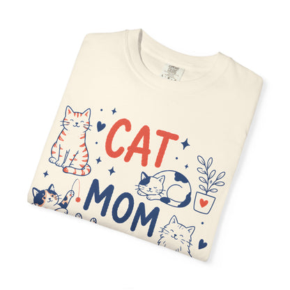 Orange & Tortie Cat Mom Club T-Shirt