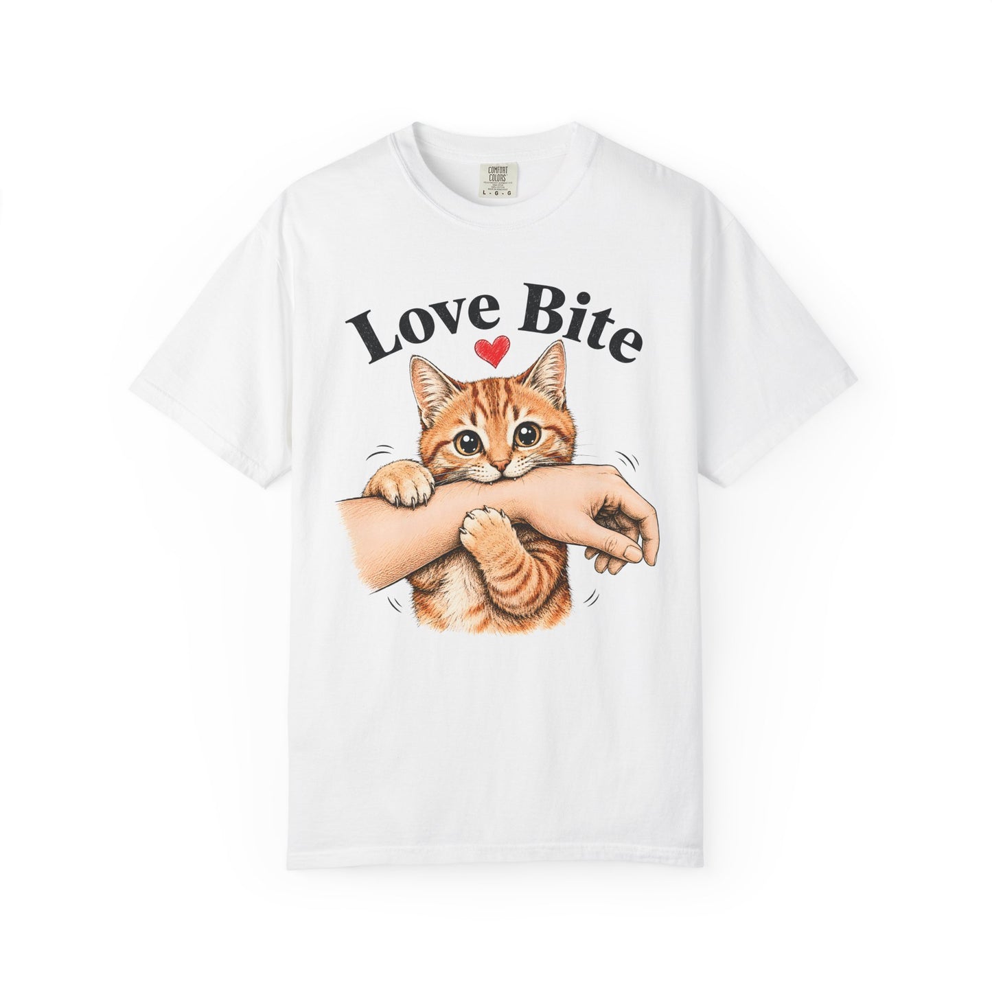 Love Bite Orange Cat T-Shirt