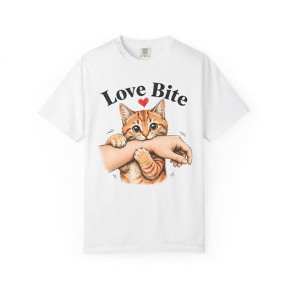 Love Bite Orange Cat T-Shirt