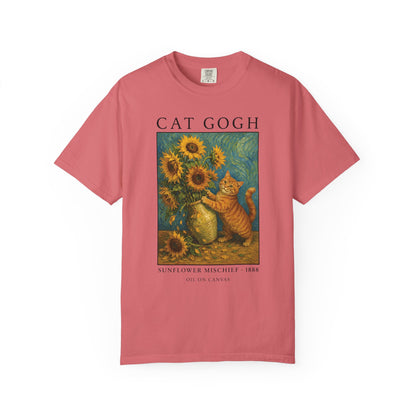 Sunflower Mischief Cat T-Shirt