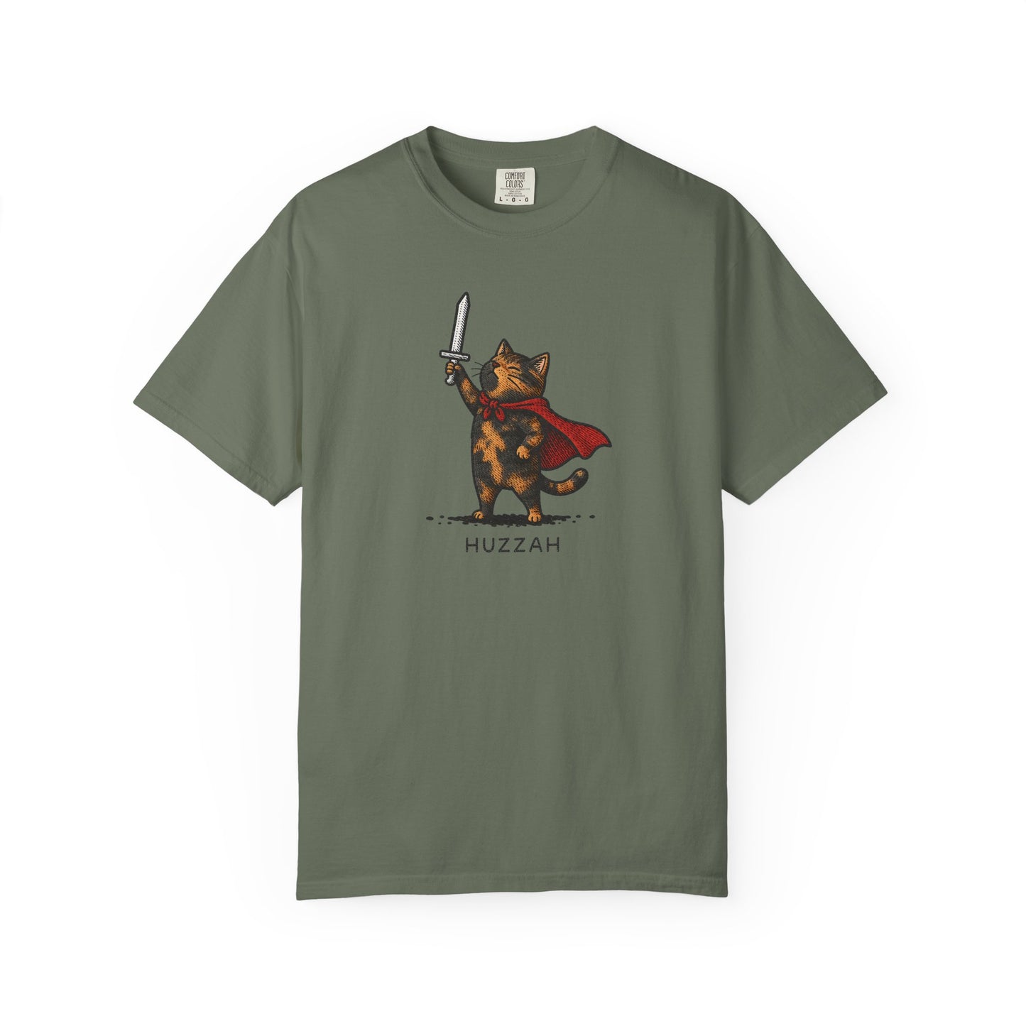 Huzzah Tortie Cat T-Shirt