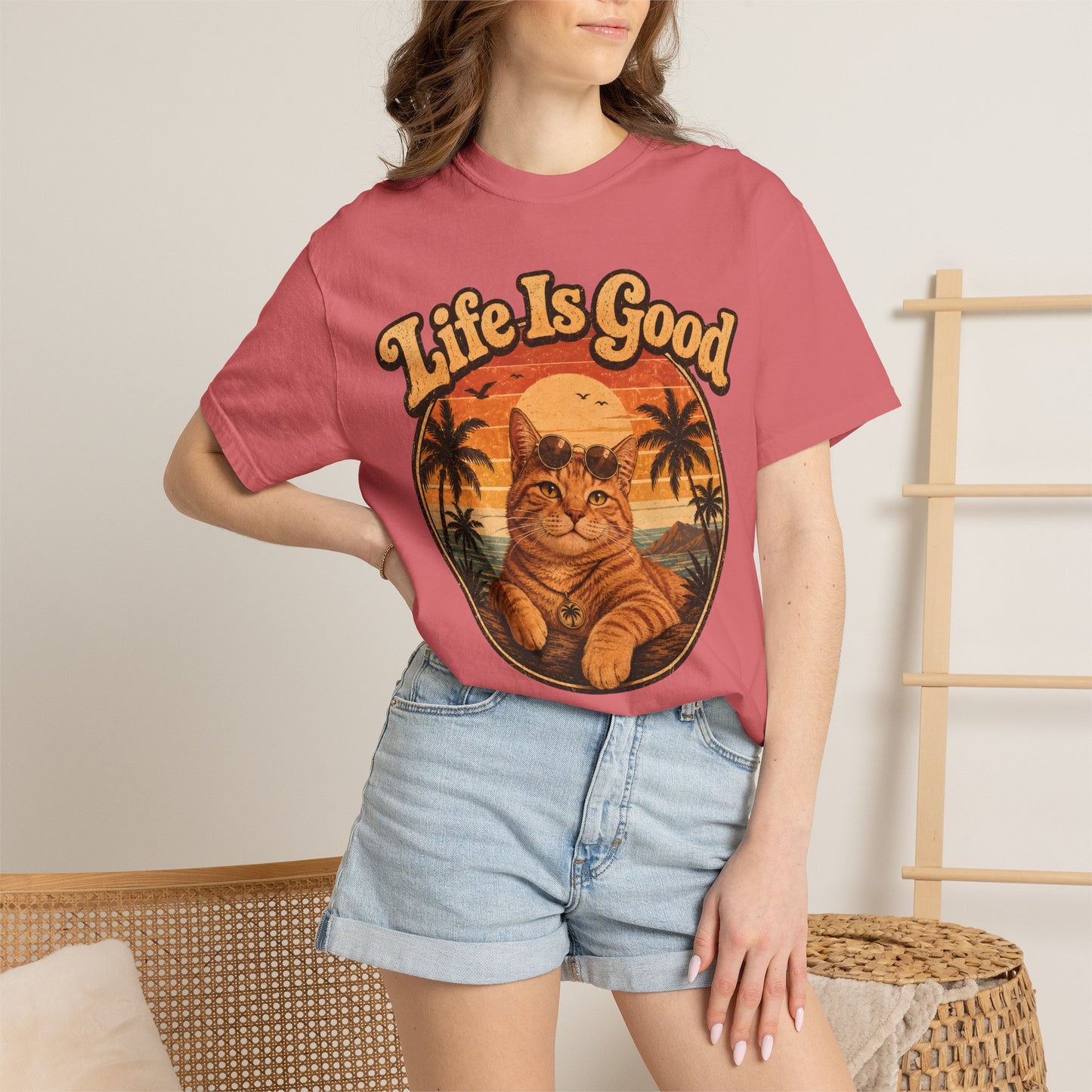 Life Is Good Cat T-Shirt