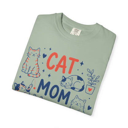 Orange & Tortie Cat Mom Club T-Shirt