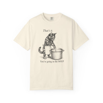 Going in the Soup Tortie Cat T-Shirt