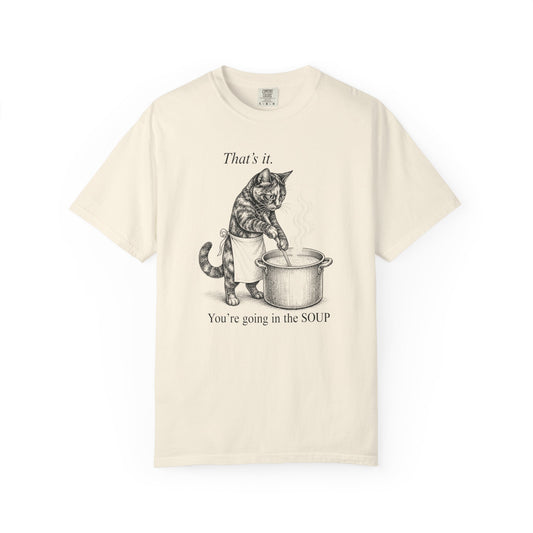 Going in the Soup Tortie Cat T-Shirt