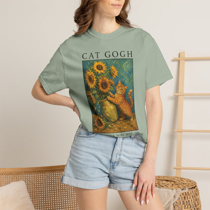 Sunflower Mischief Cat T-Shirt