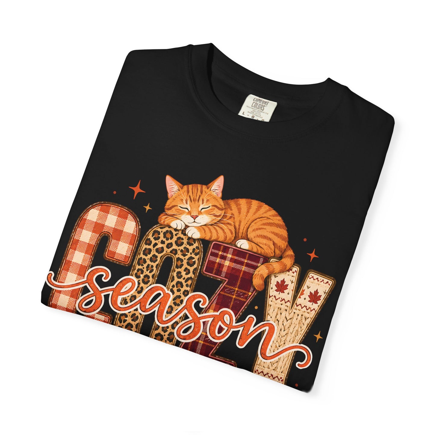 Cozy Season Fall Cat T-Shirt