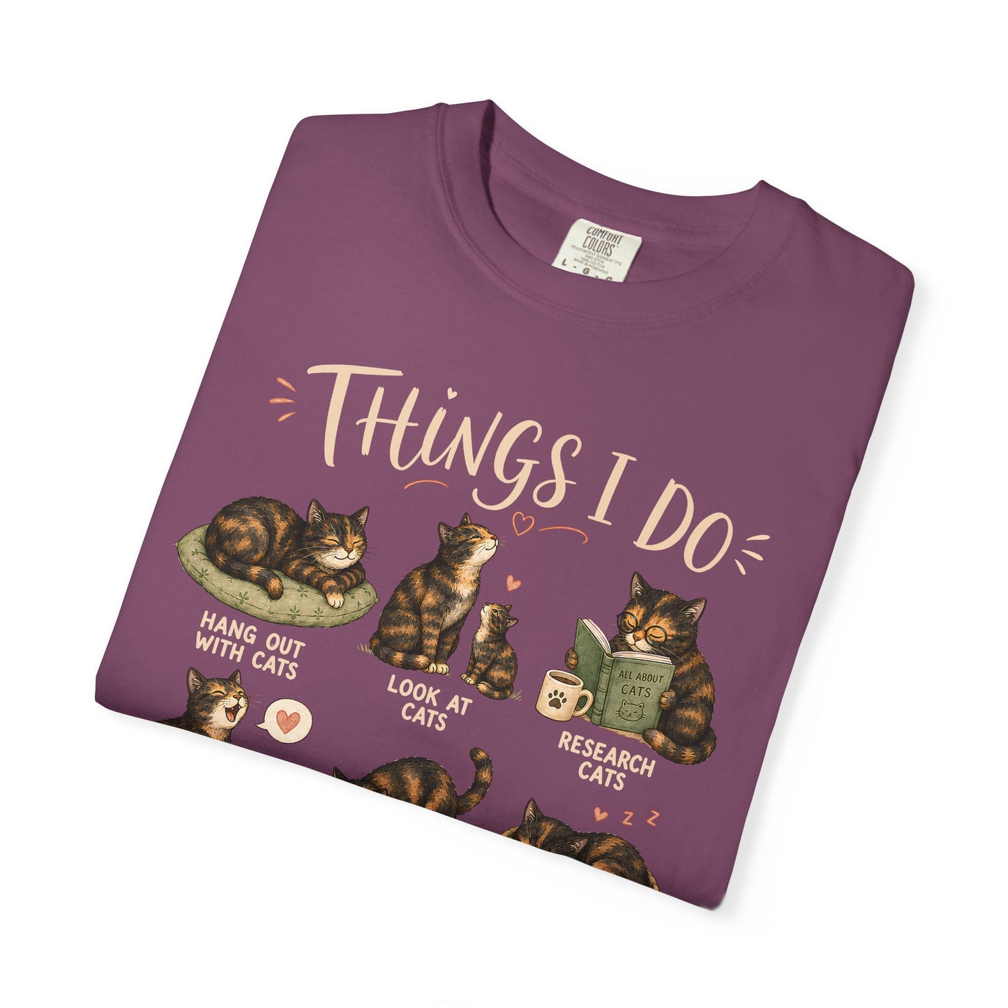 Spare Time Tortie Cat T-Shirt