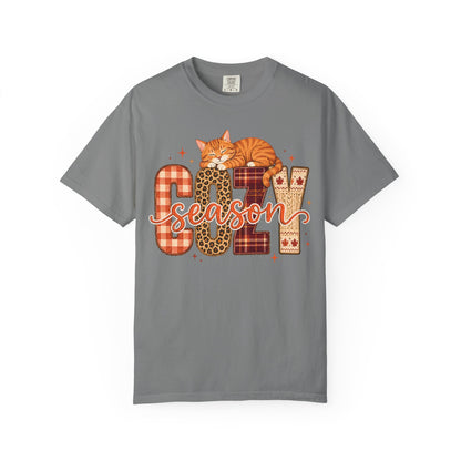 Cozy Season Fall Cat T-Shirt