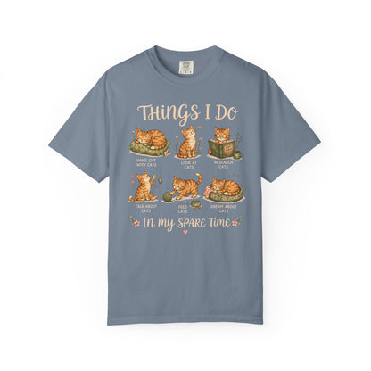 Spare Time Cat T-Shirt