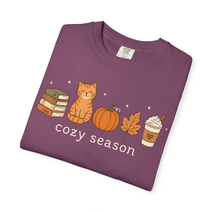 Cozy Season Orange Cat T-Shirt