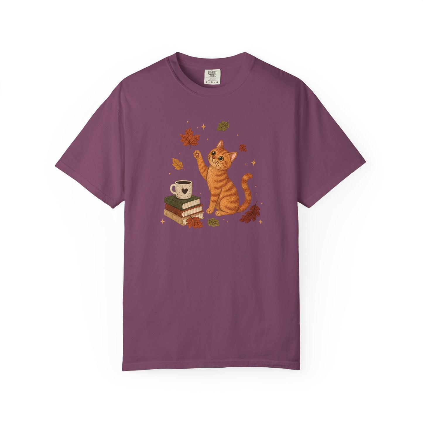 Cozy Fall Orange Cat T-Shirt
