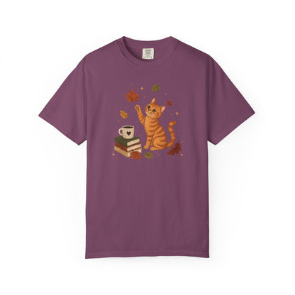 Cozy Fall Orange Cat T-Shirt